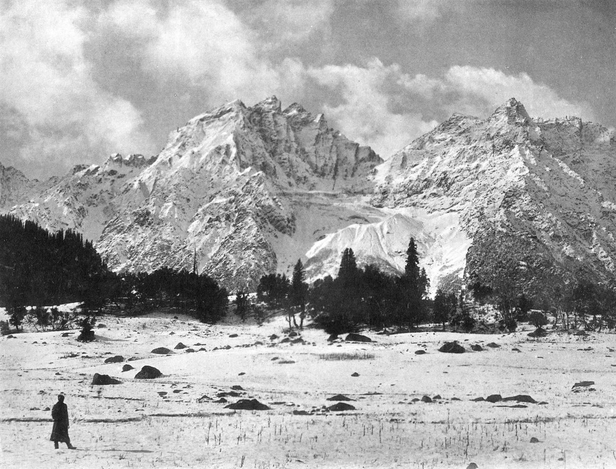 Montagnes de Sonamarg, Cachemire, Inde, début du 20ème siècle - F. Bremner