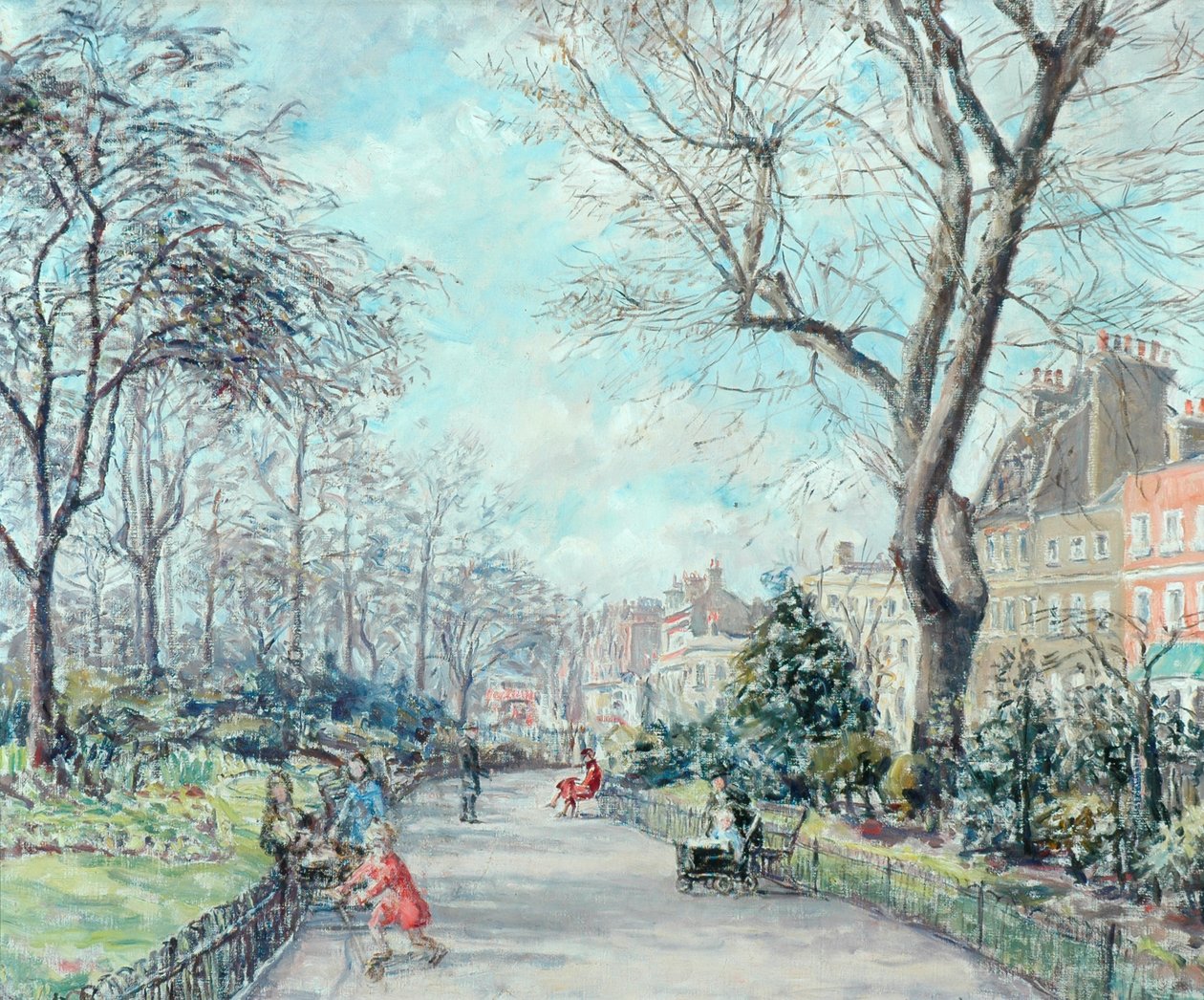 Jardins de Cheyne Walk, vers 1938 - Fairlie Harmar