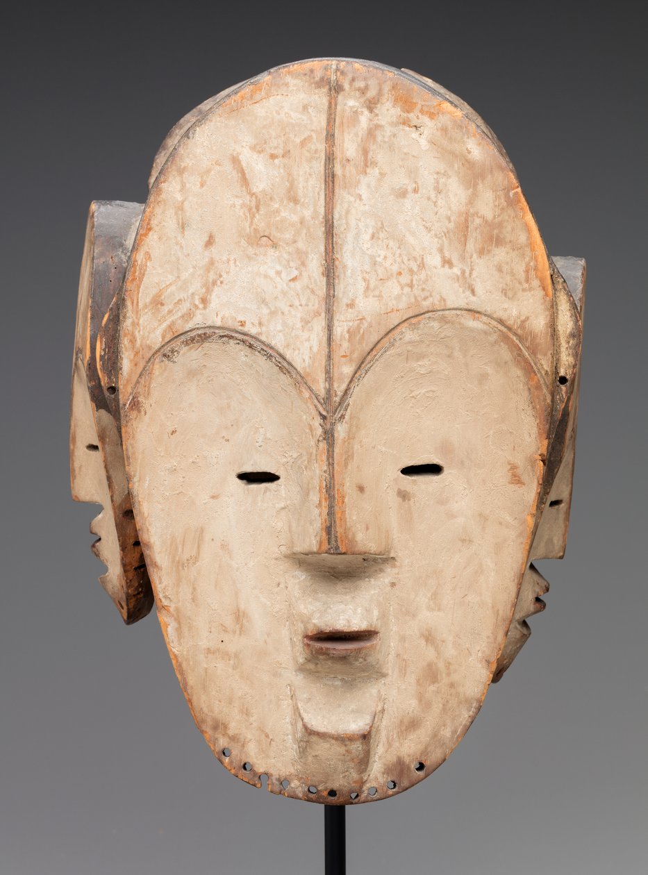 Masque (bois, kaolin) - Fang Culture
