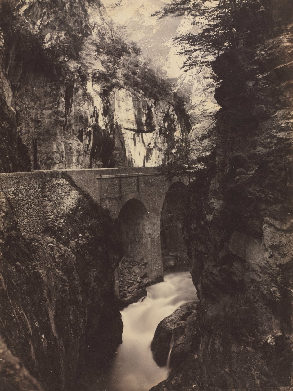 Route vers Eaux-Chaudes, Pyrénées (recto) - Farnham Maxwell Lyte