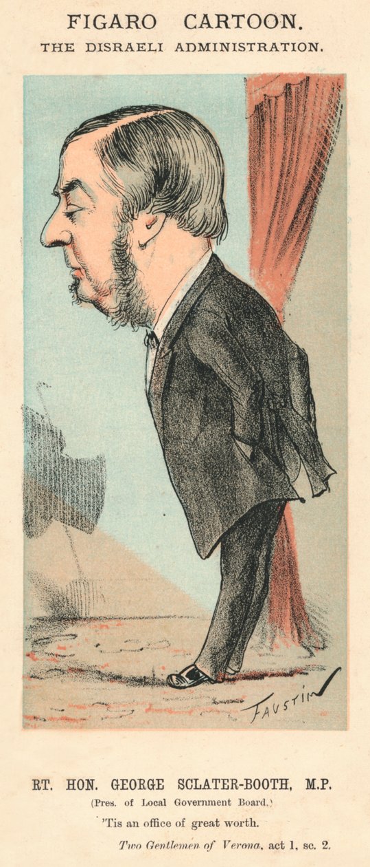 Le très honorable George Sclater-Booth, député, vers 1870 - Faustin
