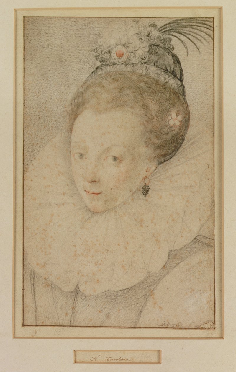 Portrait de la reine Elizabeth I (1533-1603) 16ème siècle - Federico Zuccaro