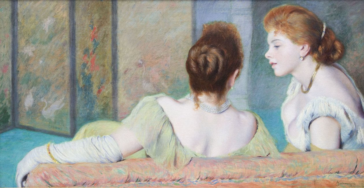 Français :  Causerie
Italien : Sul divano - Federico Zandomeneghi