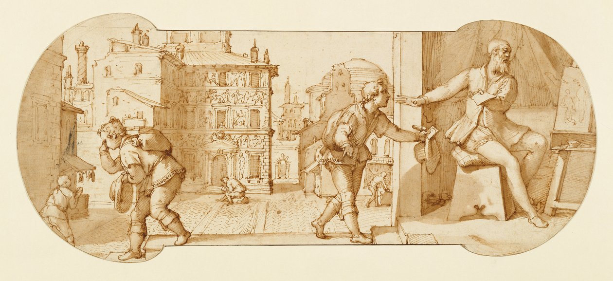 Thaddeus rebuffé par Francesco Il Sant