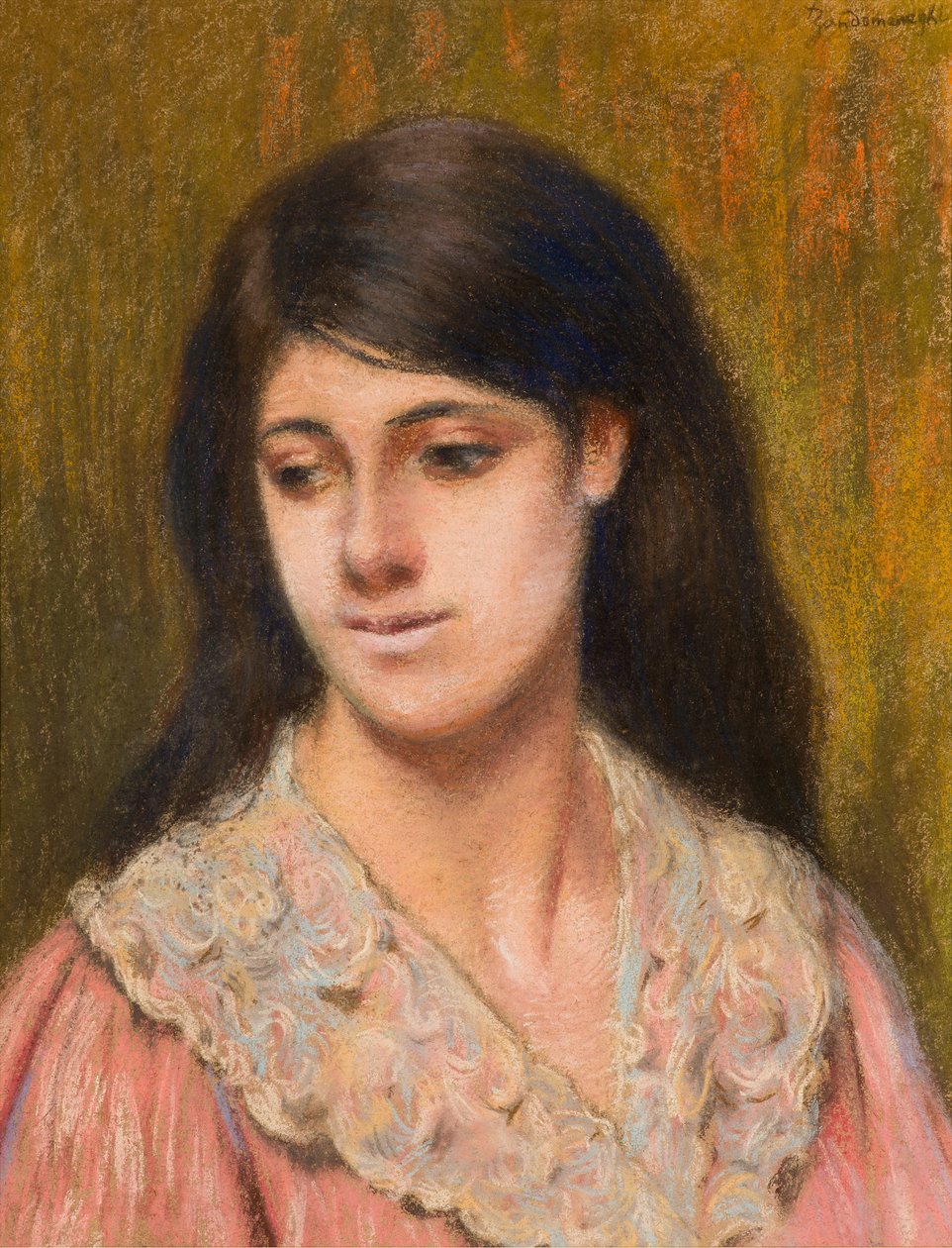 Tête de femme - Federigo Zandomeneghi