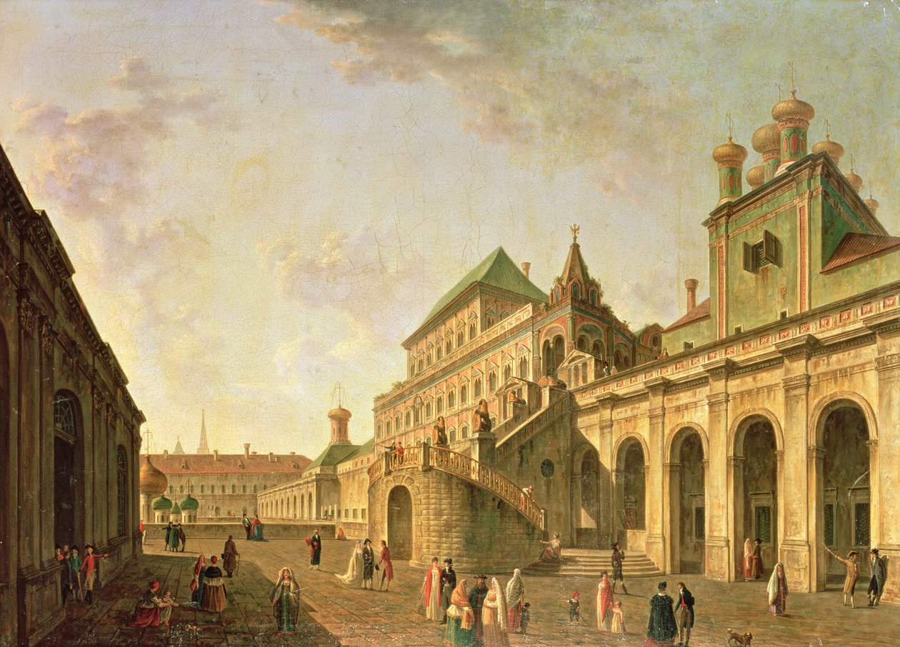 Le terrain du Boyar au Kremlin de Moscou, 1801 - Fedor Yakovlevich Alekseev