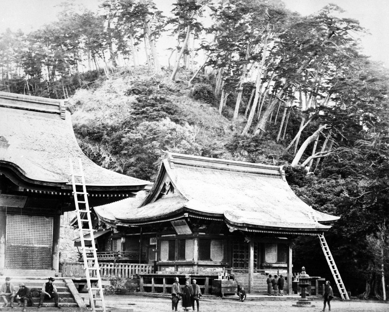 Un temple de Kamakura, vers 1867 - Felice Beato