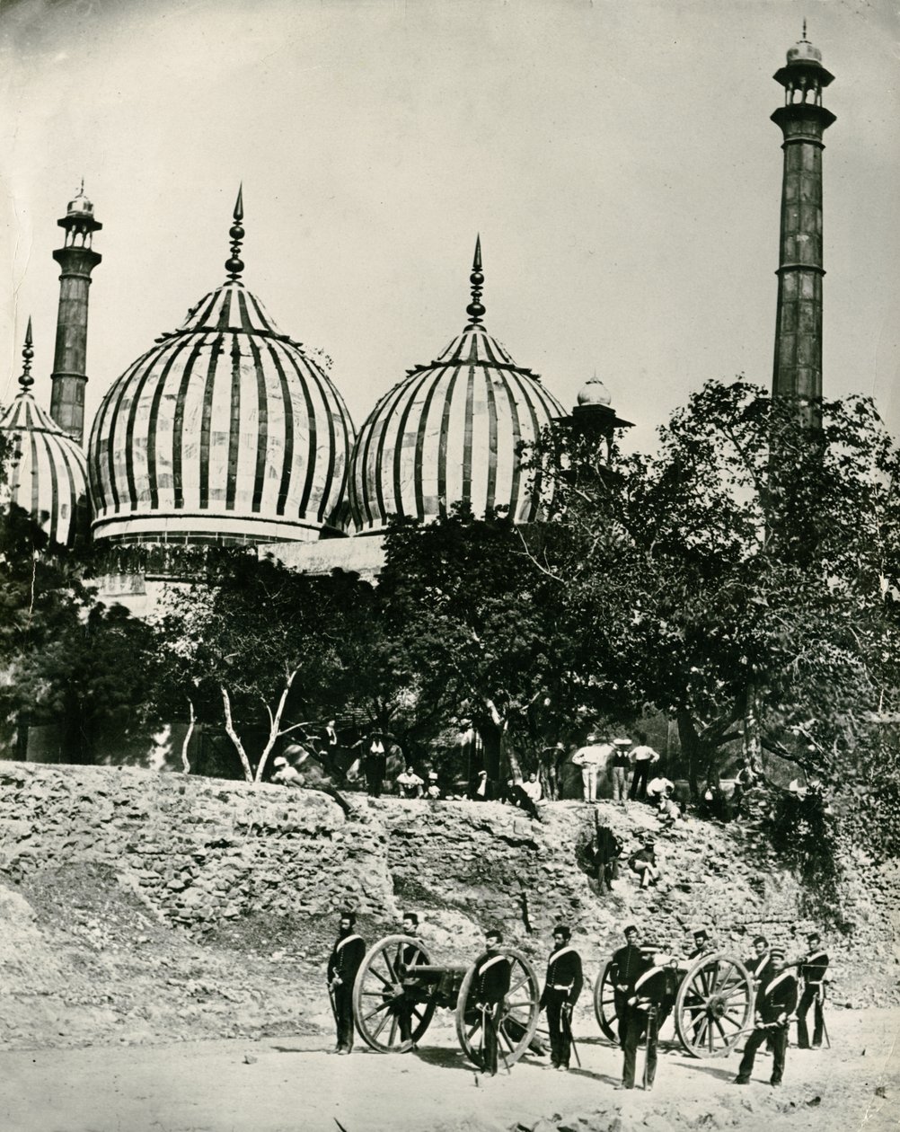 Zinat-ul-masjid, Delhi, c.1858 - Felice Beato