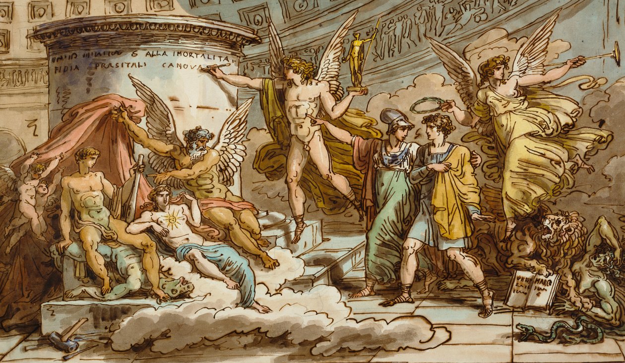 Allégorie sur la vie de Canova - Felice Giani