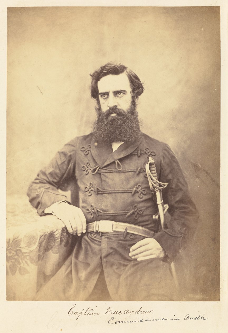 Capitaine MacAndrew. Commissaire à Oudh - Felice Beato