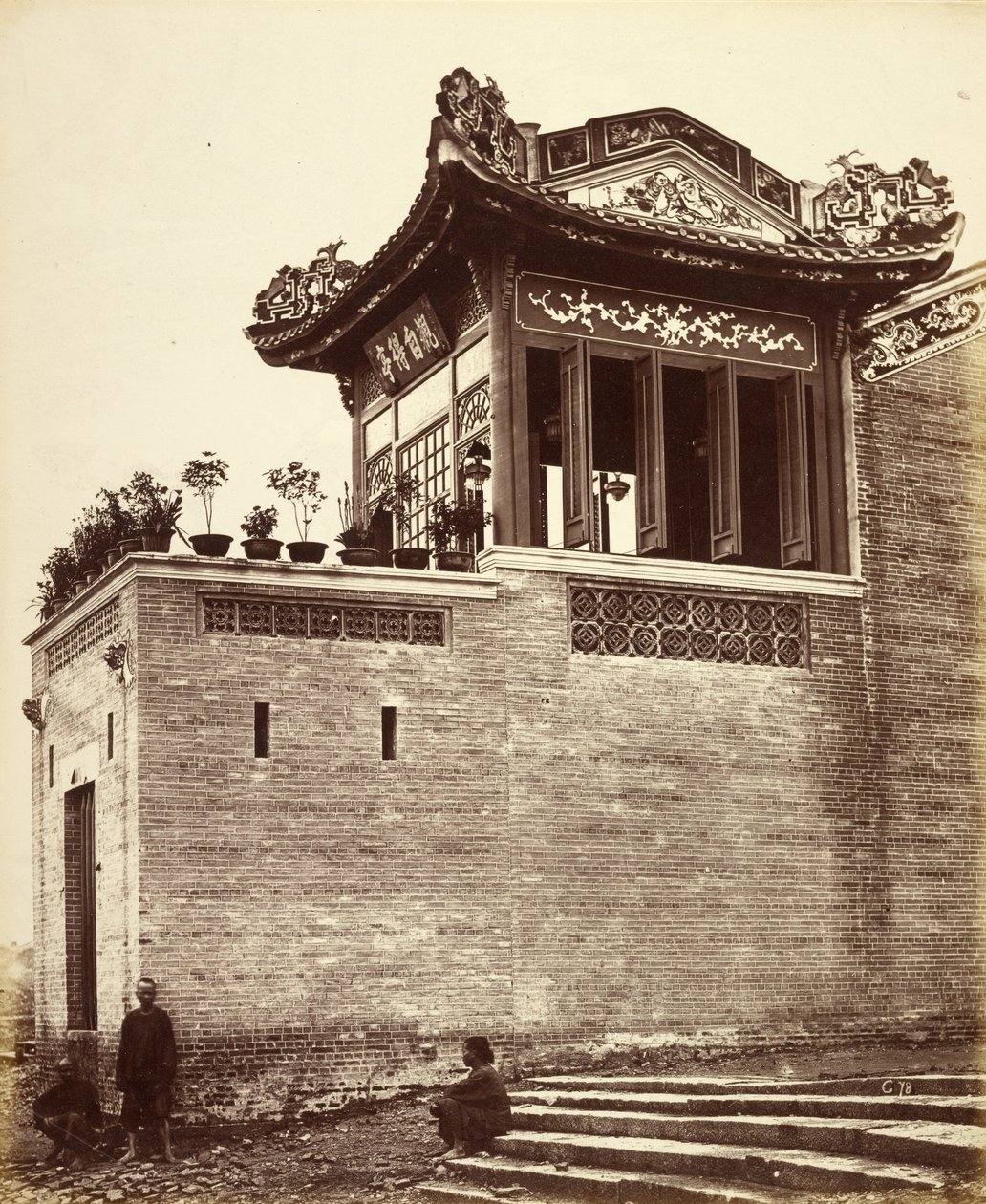 [Maison des marchands chinois, Canton, Chine] - Felice Beato