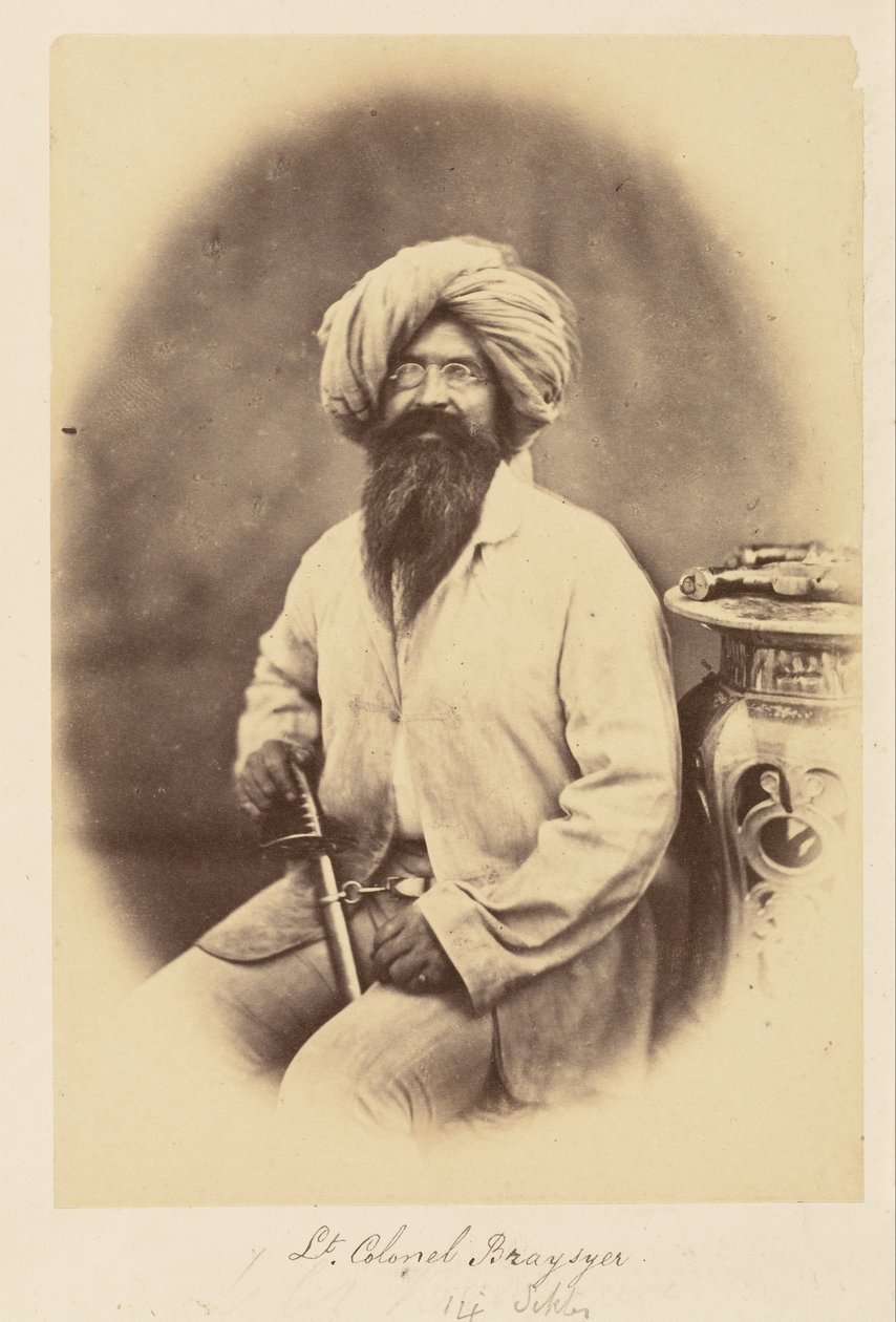 Lieutenant-Colonel Brasyer, 14e Sikhs - Felice Beato