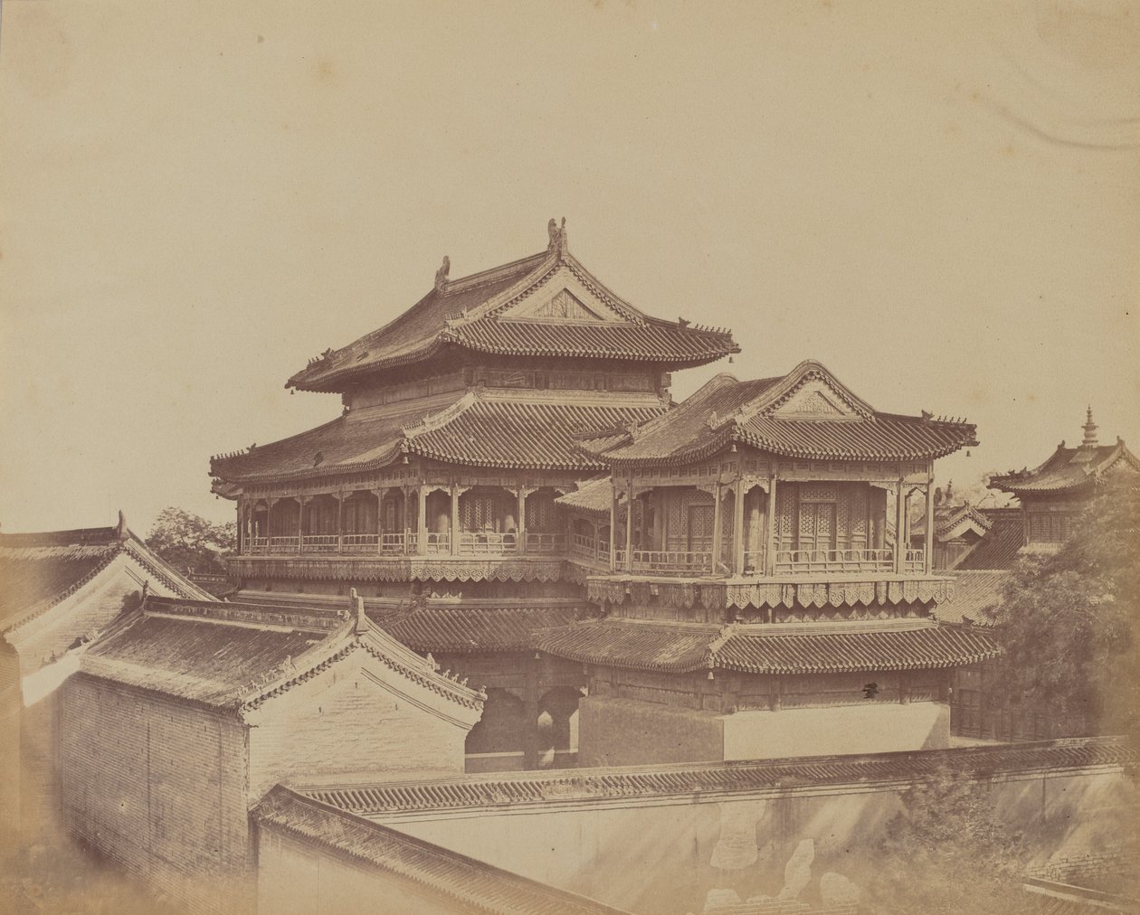Temple de Confucius, Pékin, octobre 1860, 1860 - Felice Beato