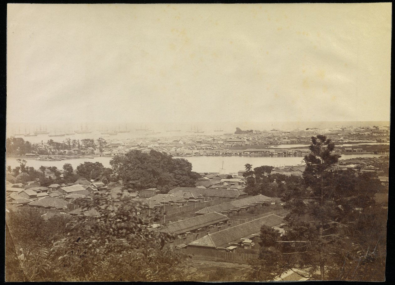 Yokohama depuis la colline des gouverneurs - Felice Beato