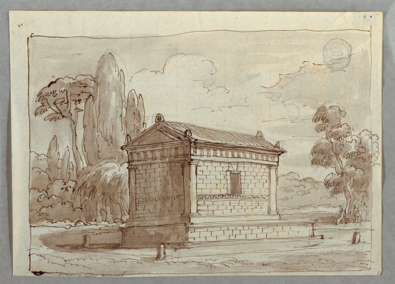 Temple Classique dans un Paysage - Felice Giani