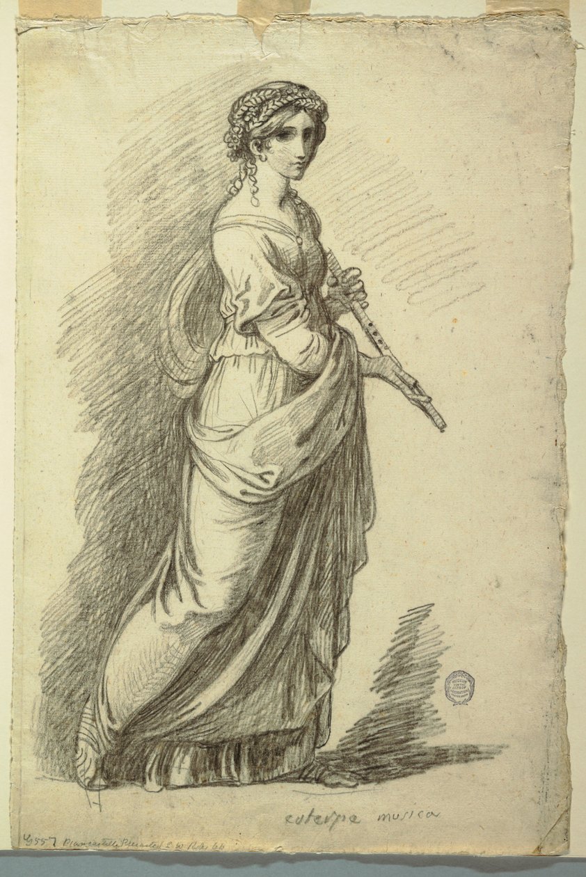 Euterpe, muse de la poésie lyrique - Felice Giani