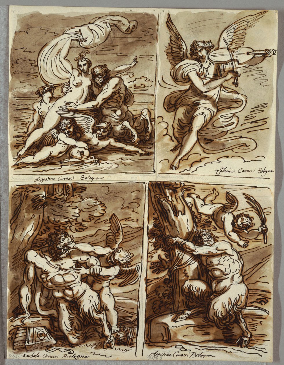 Glauco et Scylla, étude d
