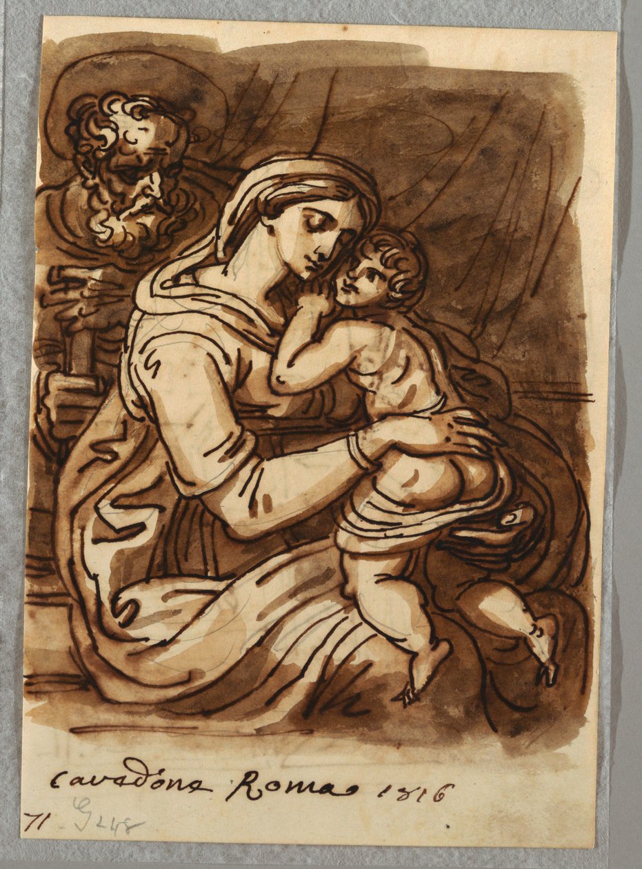 Madone et enfant avec Saint Joseph - Felice Giani