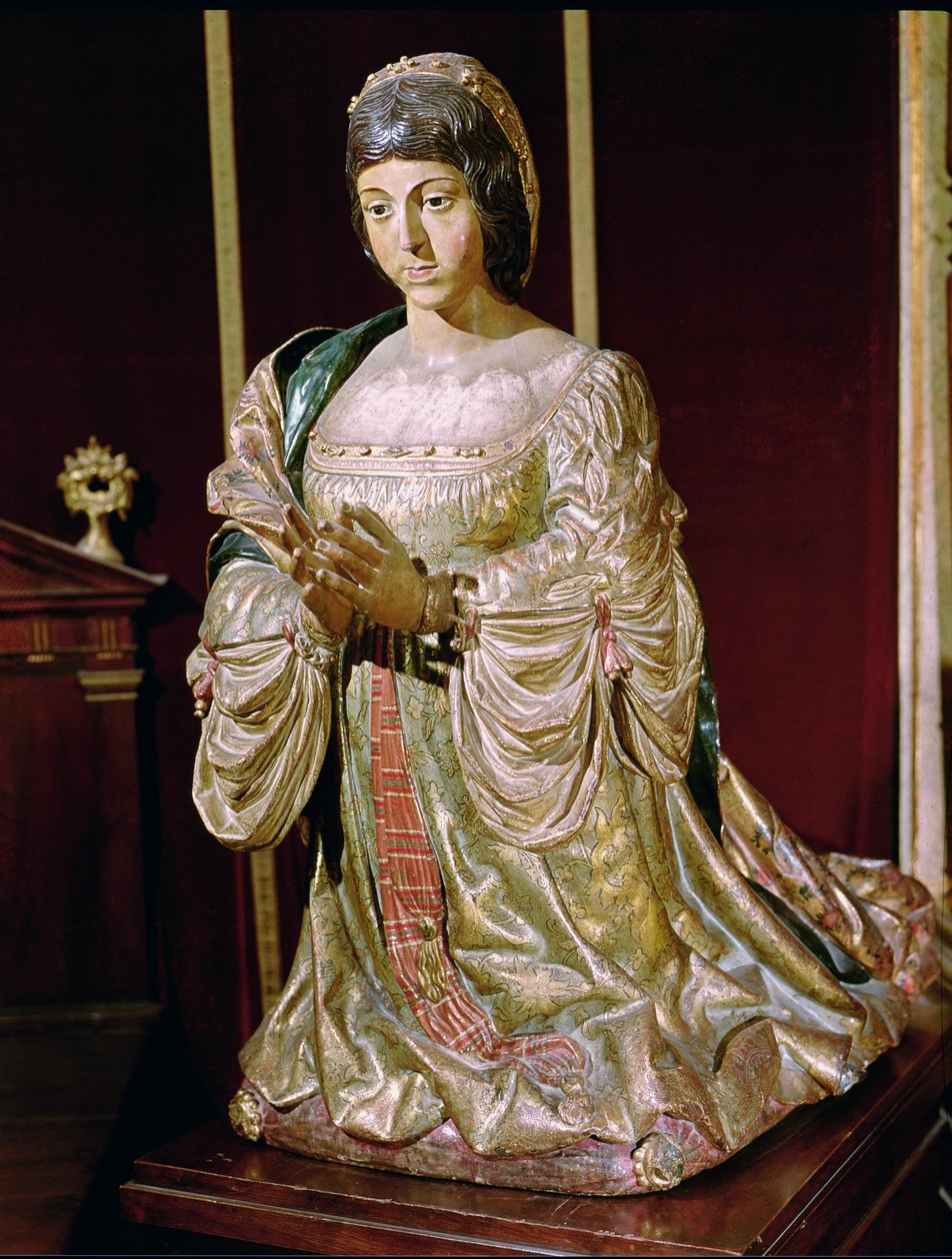 Isabelle de Castille (1451-1504) en prière, 1520-22 (bois polychrome) - Felipe Bigarny or Vigarny