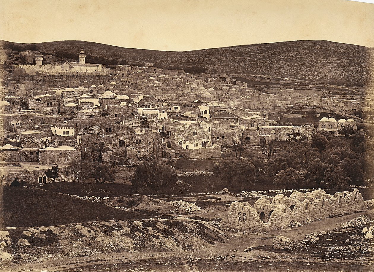 Vue panoramique de Nazareth, Israël - Félix Bonfils