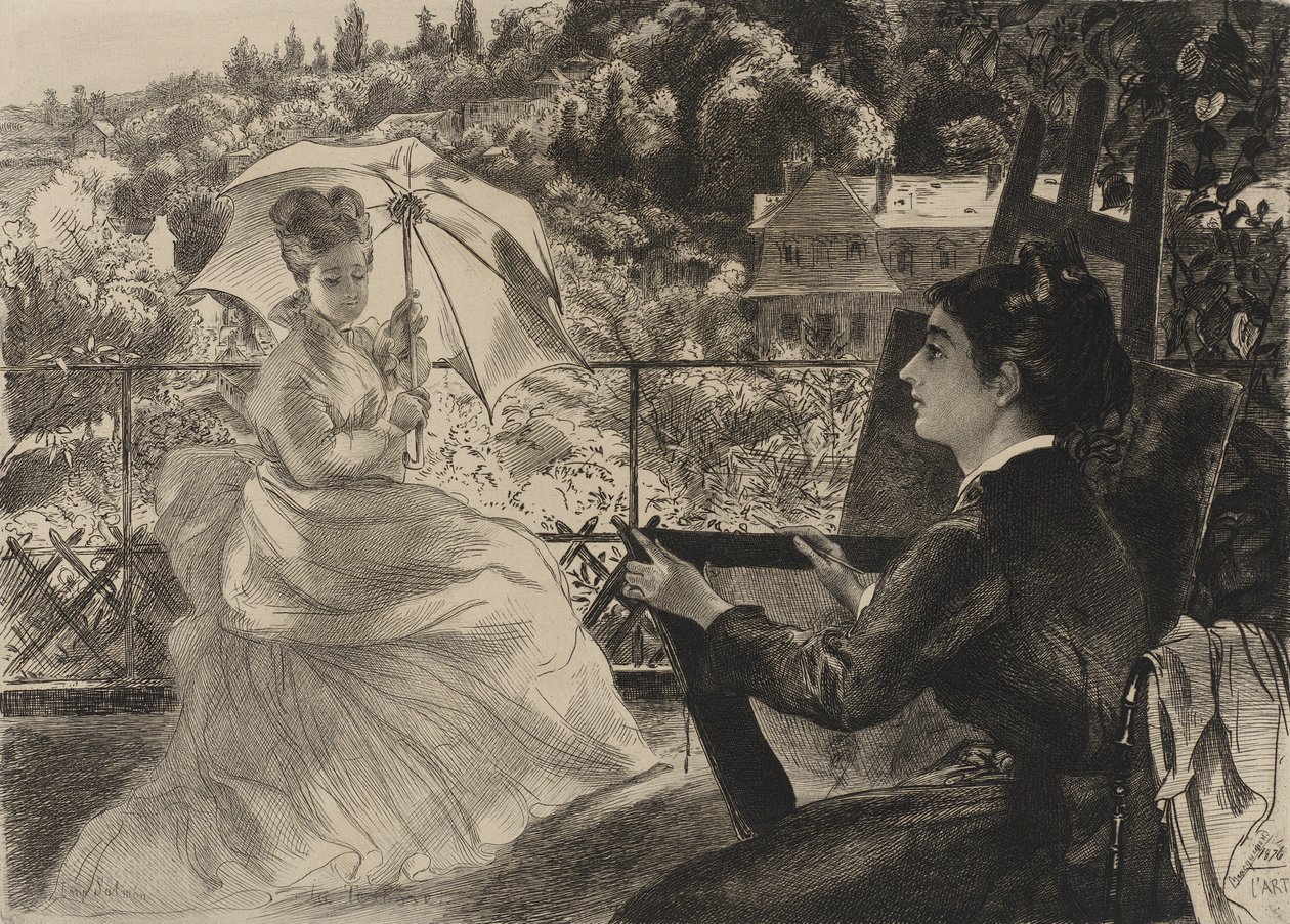 La Terrasse - Felix Bracquemond