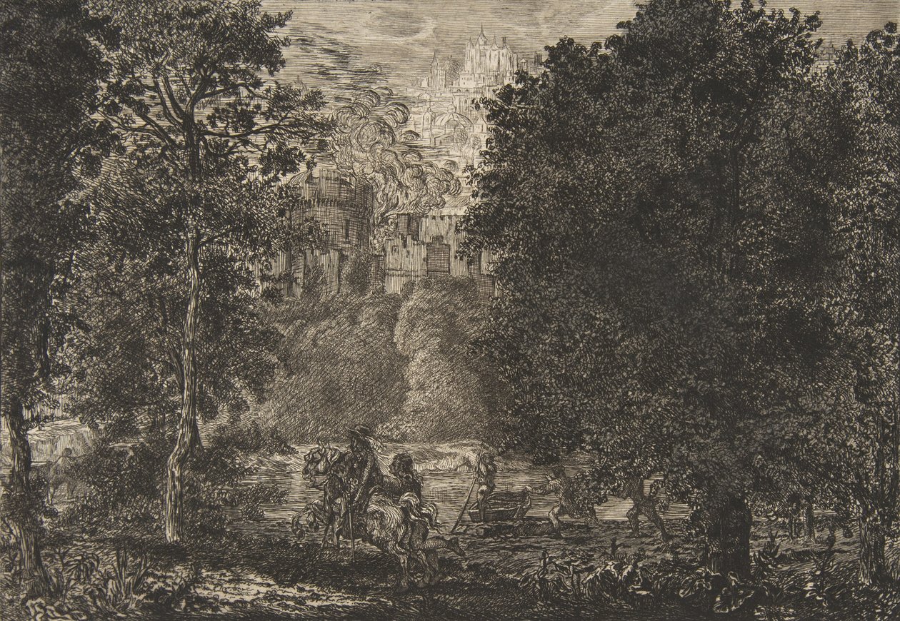 La flamme est proche du feu, vers 1853-5 - Felix Bracquemond
