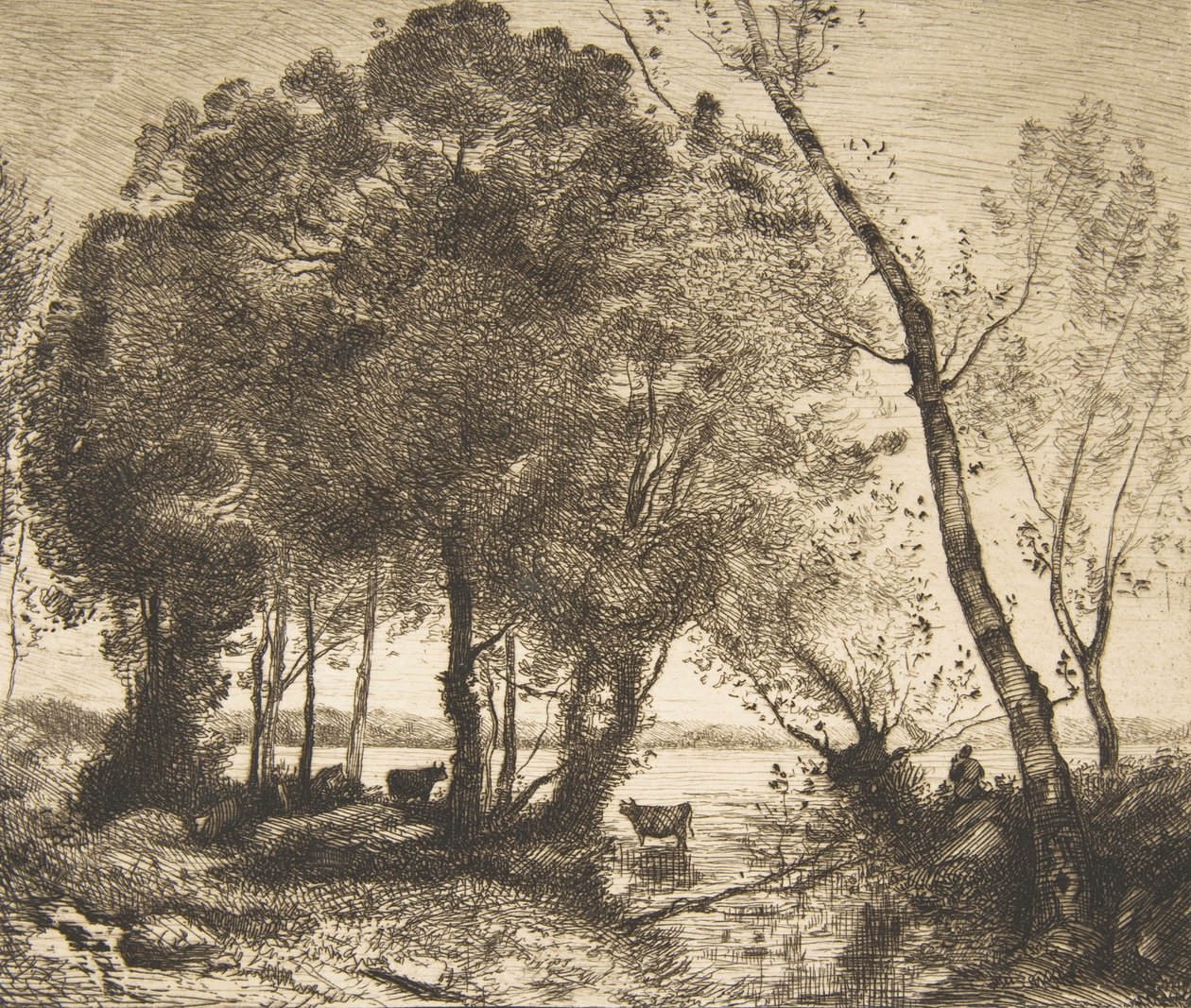 Le Lac, 1861 - Felix Bracquemond