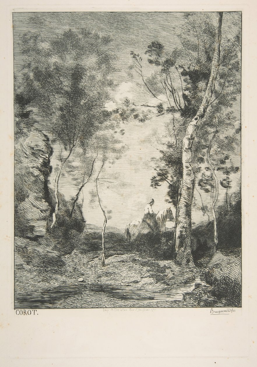 Le Cheval blanc - Felix Bracquemond