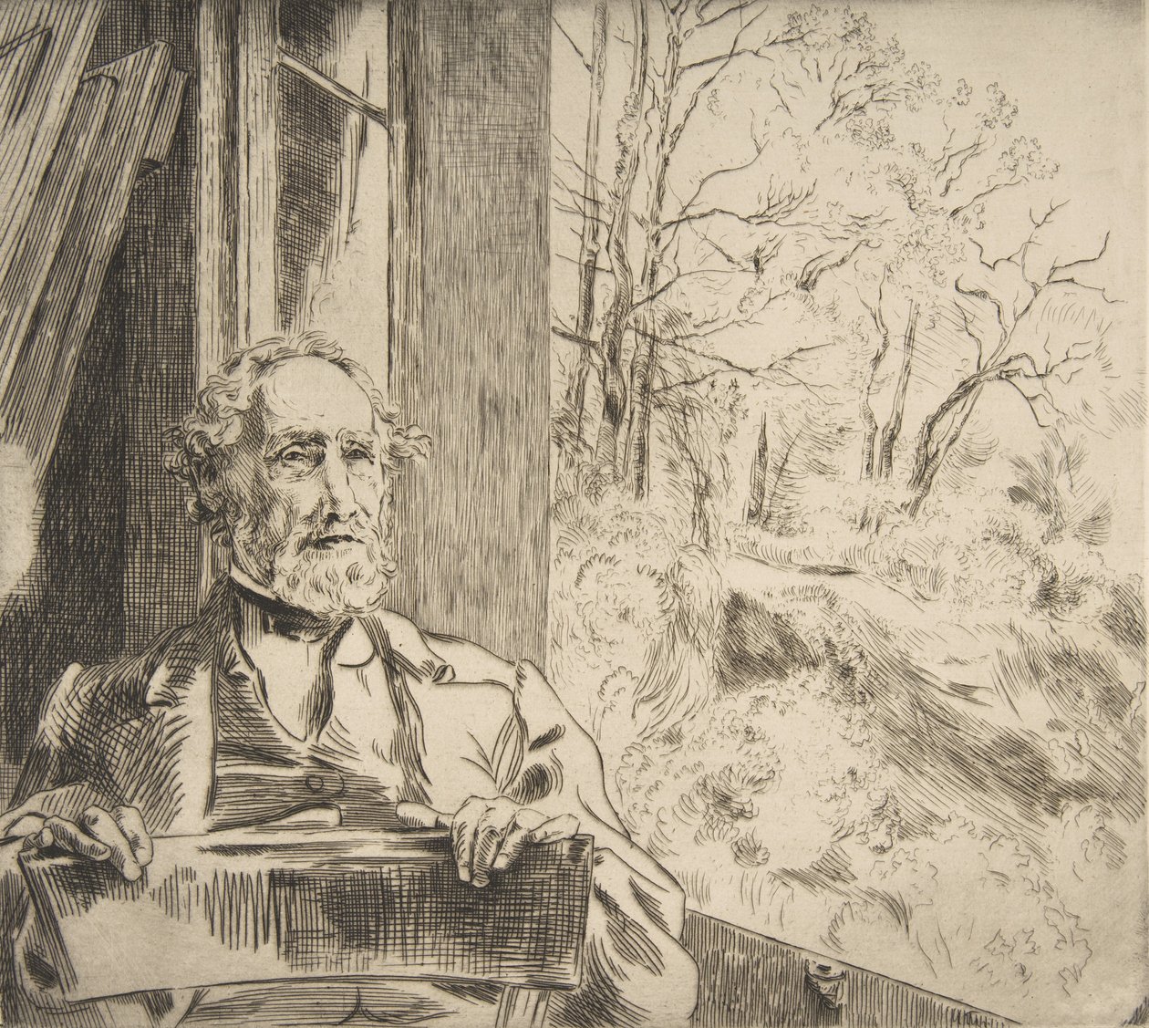 Portrait de Meyer-Heine, 1872 - Felix Bracquemond