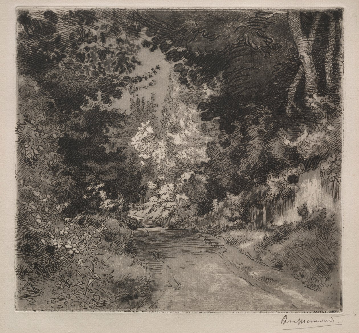 Route de Sèvres, vers 1872 - Felix Bracquemond