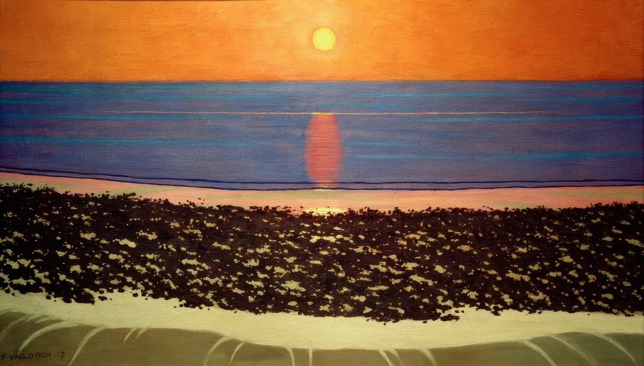 Coucher de soleil, Villerville - Felix Edouard Vallotton