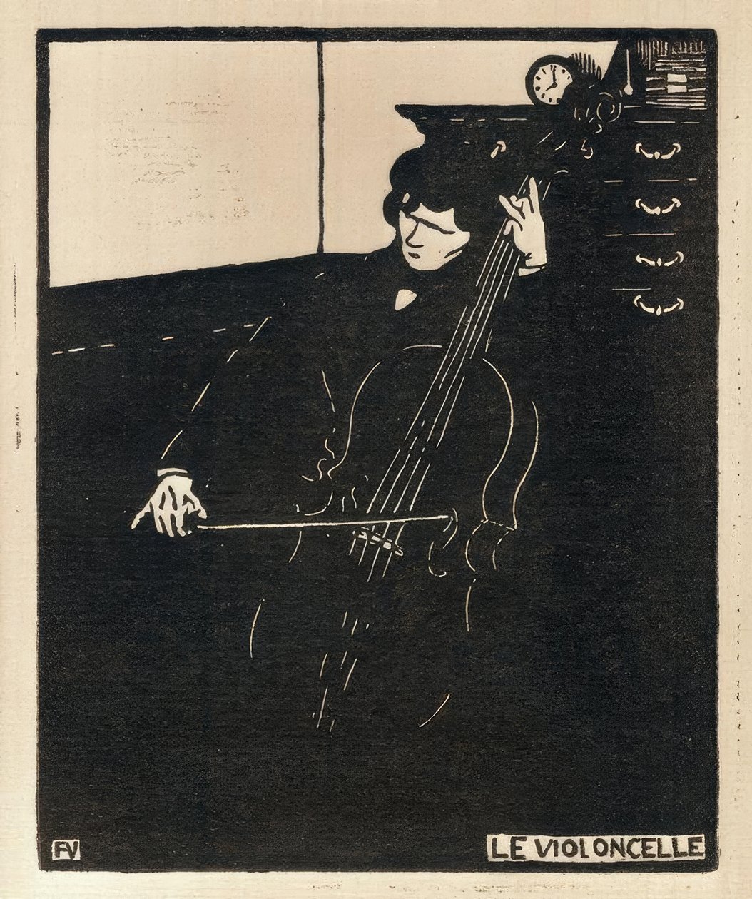 Le violoncelle - Felix Edouard Vallotton