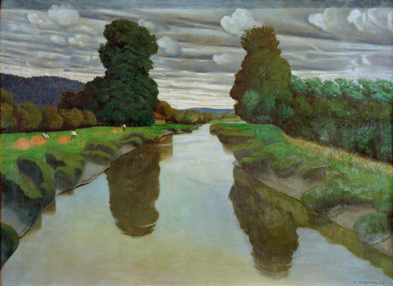 La Risle près de Berville - Felix Edouard Vallotton
