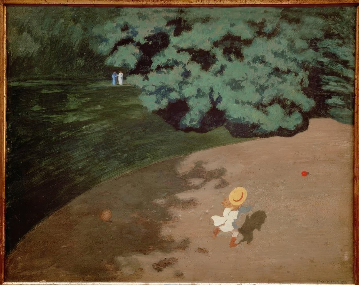 Le ballon rouge - Felix Edouard Vallotton