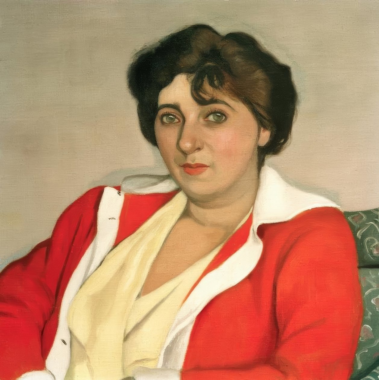 Le chandail rouge - Felix Edouard Vallotton