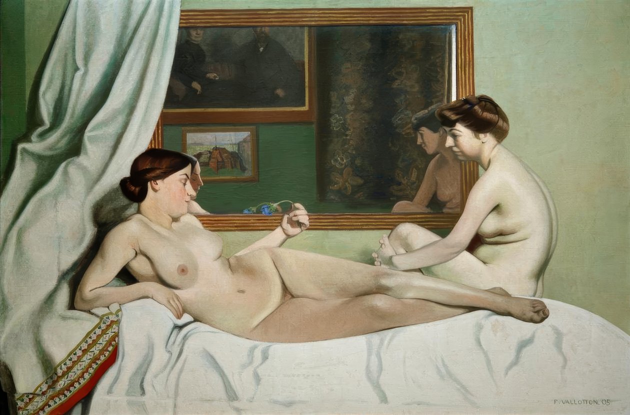 Le repos des modèles - Felix Edouard Vallotton