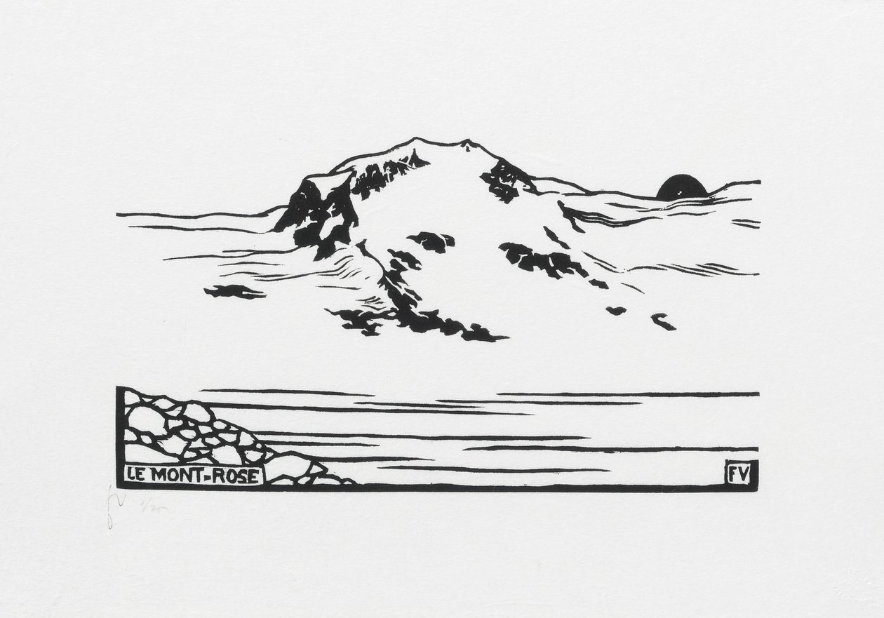 Mont-Rose, 1892 - Felix Edouard Vallotton