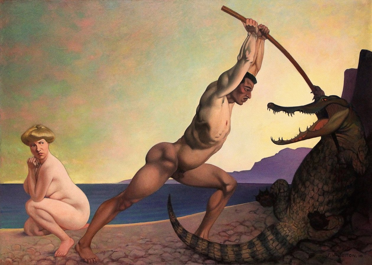 Persée tuant le dragon - Felix Edouard Vallotton