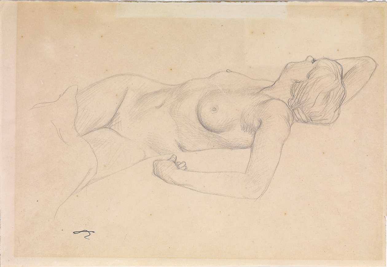 Nu allongé - Felix Edouard Vallotton