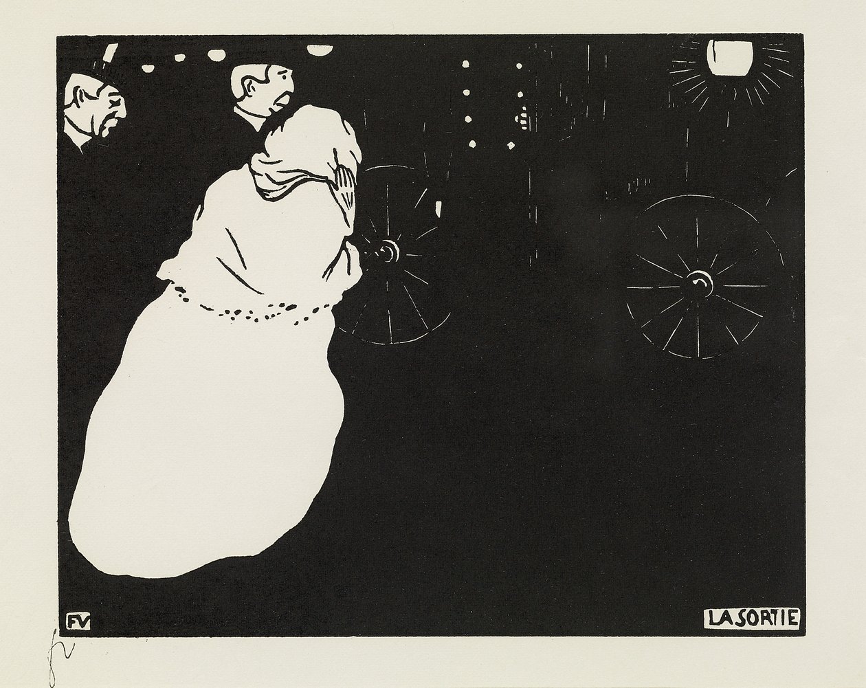 Le départ - Felix Edouard Vallotton