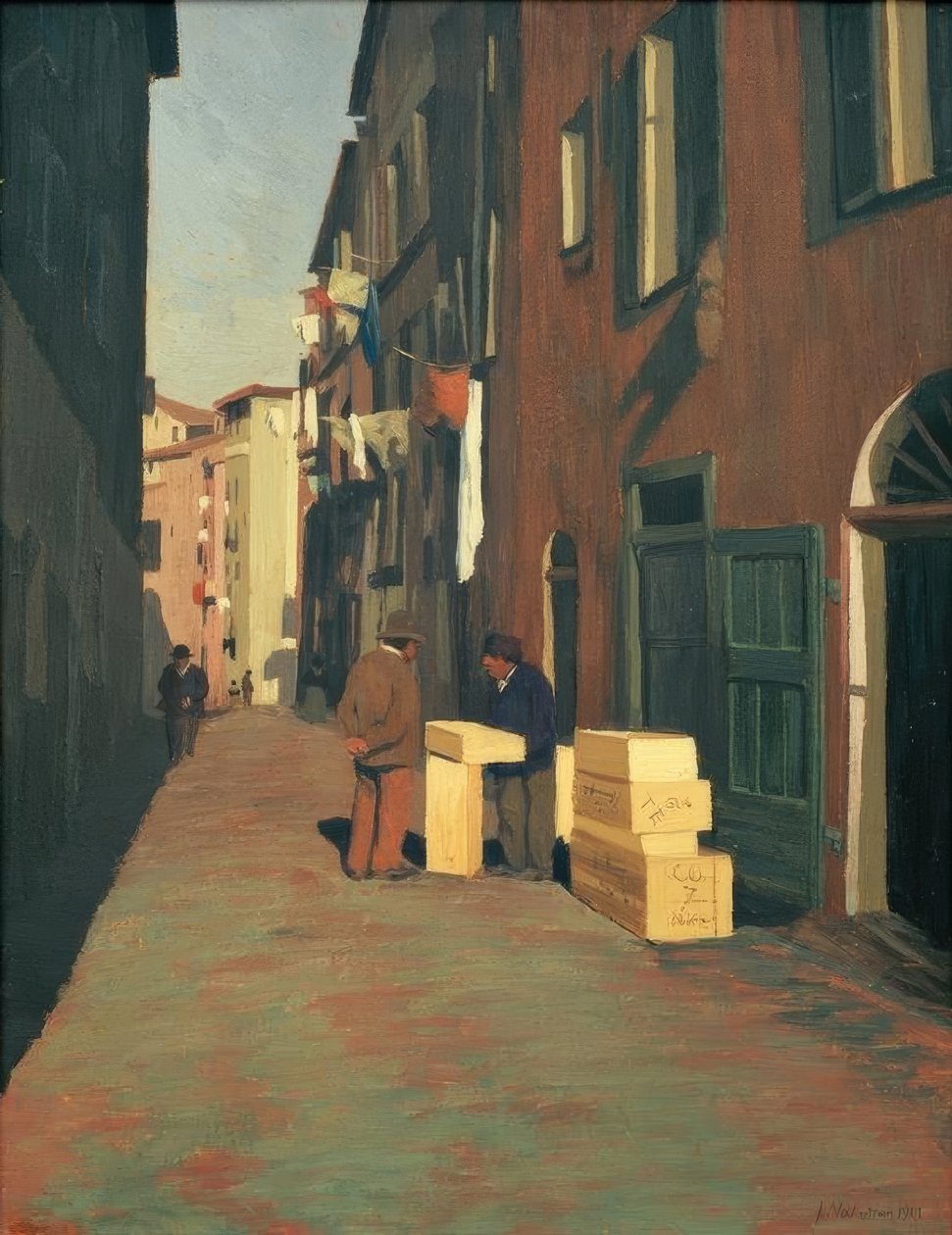Vieille rue de Nice - Felix Edouard Vallotton