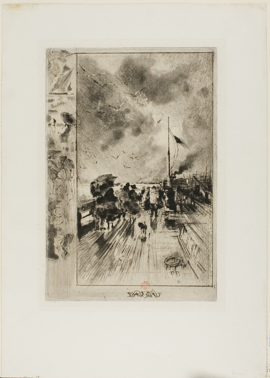 Un quai en Angleterre - Felix Hilaire Buhot