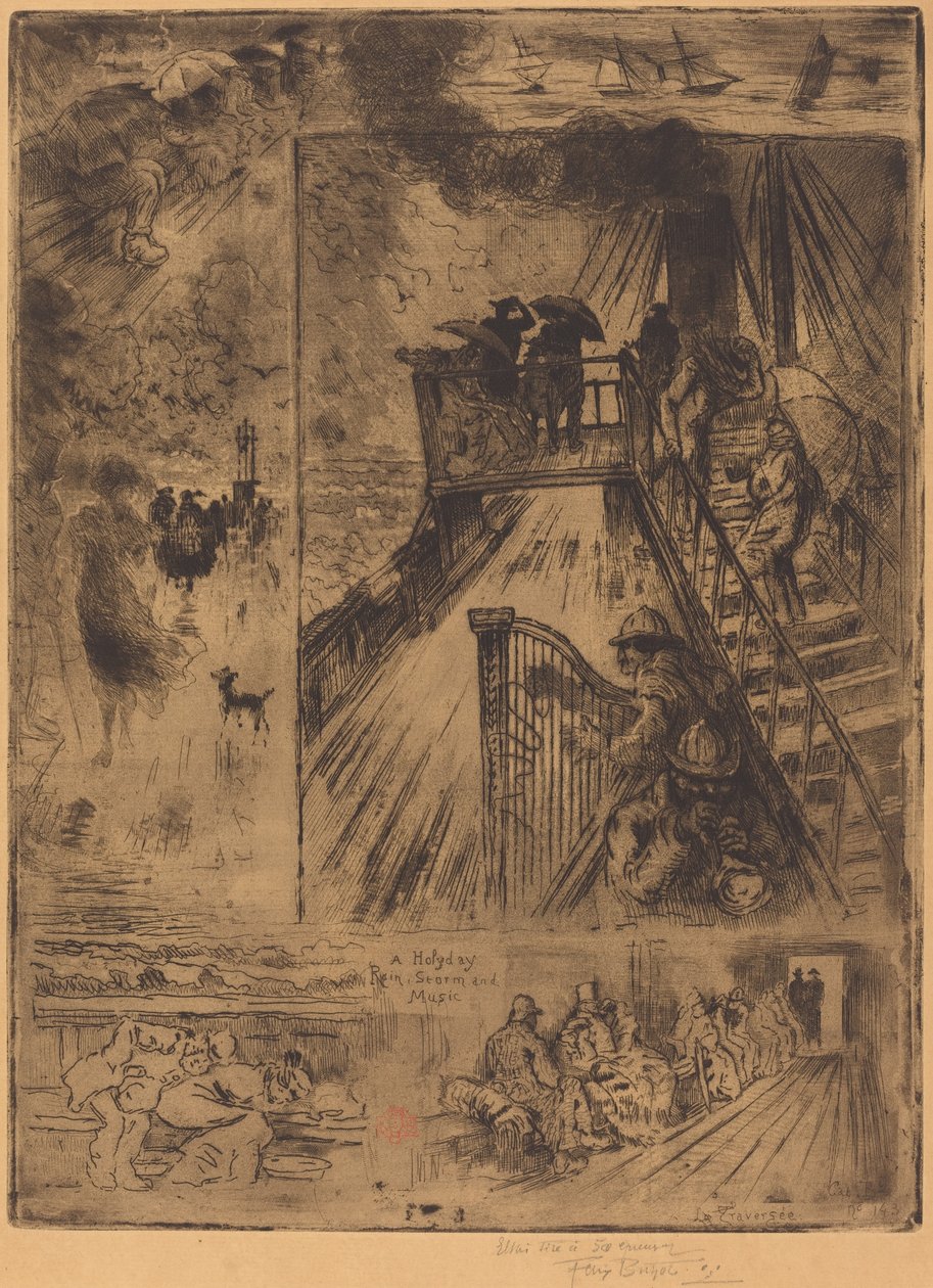 La Traversée - Felix Hilaire Buhot