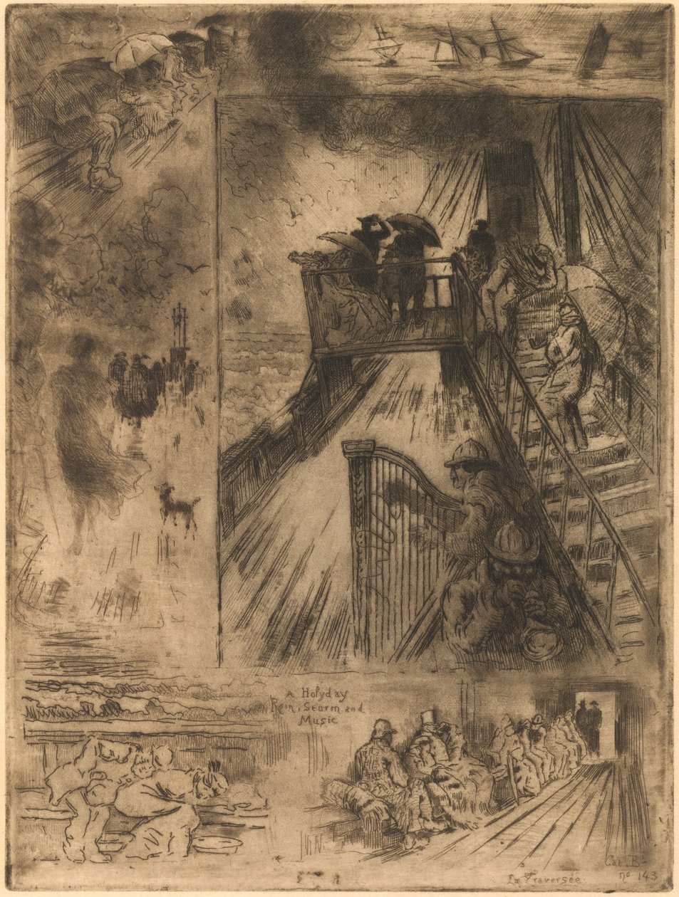 La Traversée - Felix Hilaire Buhot