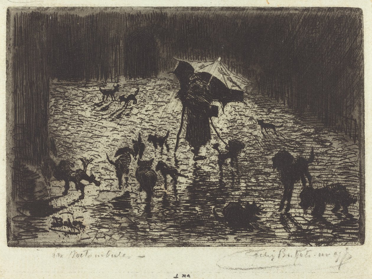 Les Noctambules - Felix Hilaire Buhot