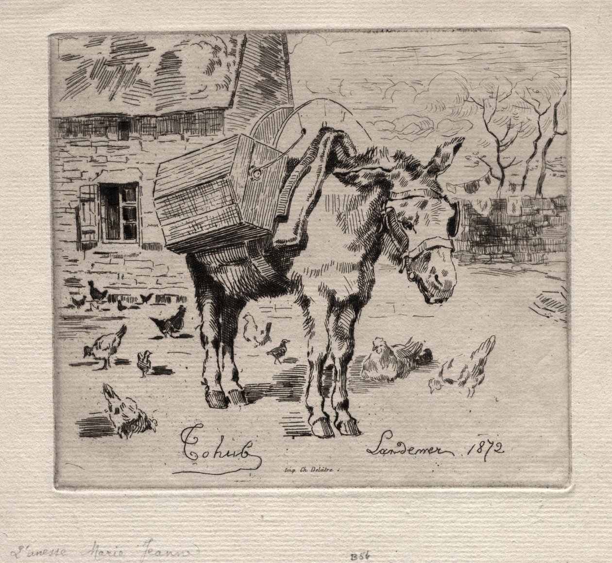 La mule, Marie-Jeanne, 1872 - Felix Hilaire Buhot