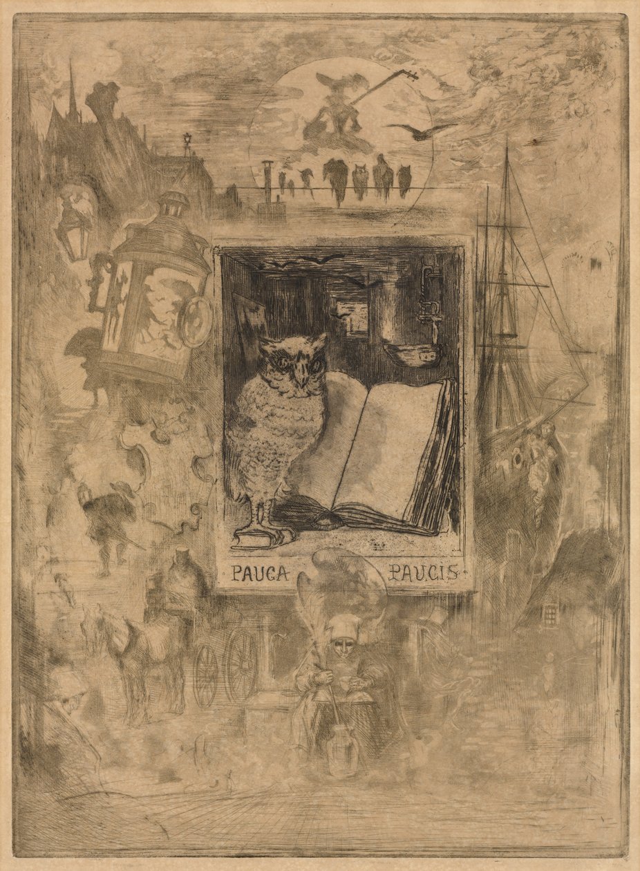 Le hibou, 1883 - Felix Hilaire Buhot