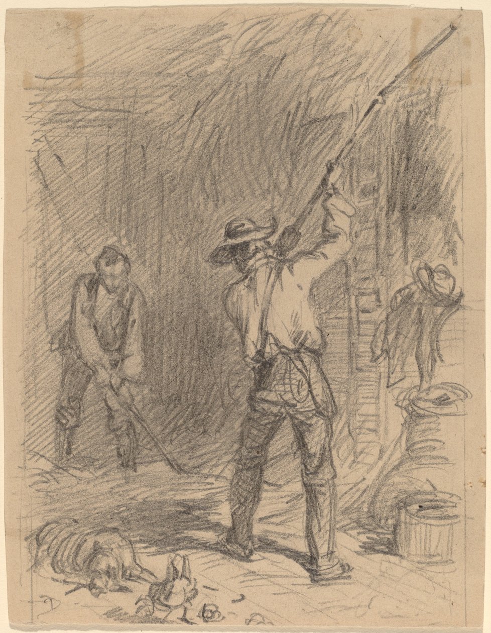 Homme flagellant - Felix Octavius Carr Darley