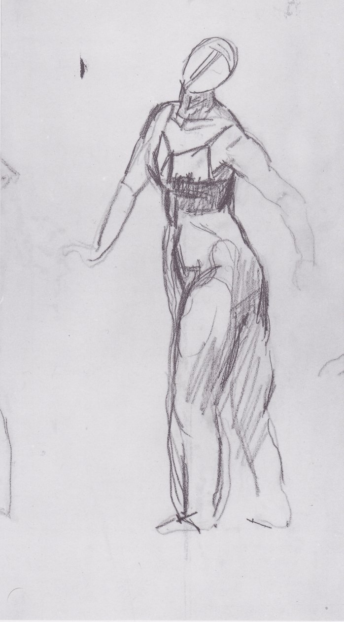 Femme marchant vers la gauche - Ferdinand Hodler