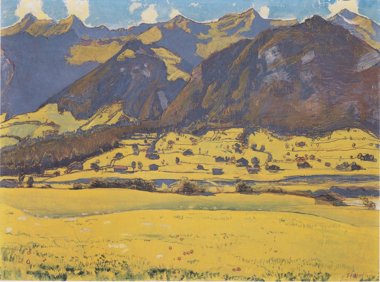 Vue du Fromberghorn depuis Reichenbach - Ferdinand Hodler